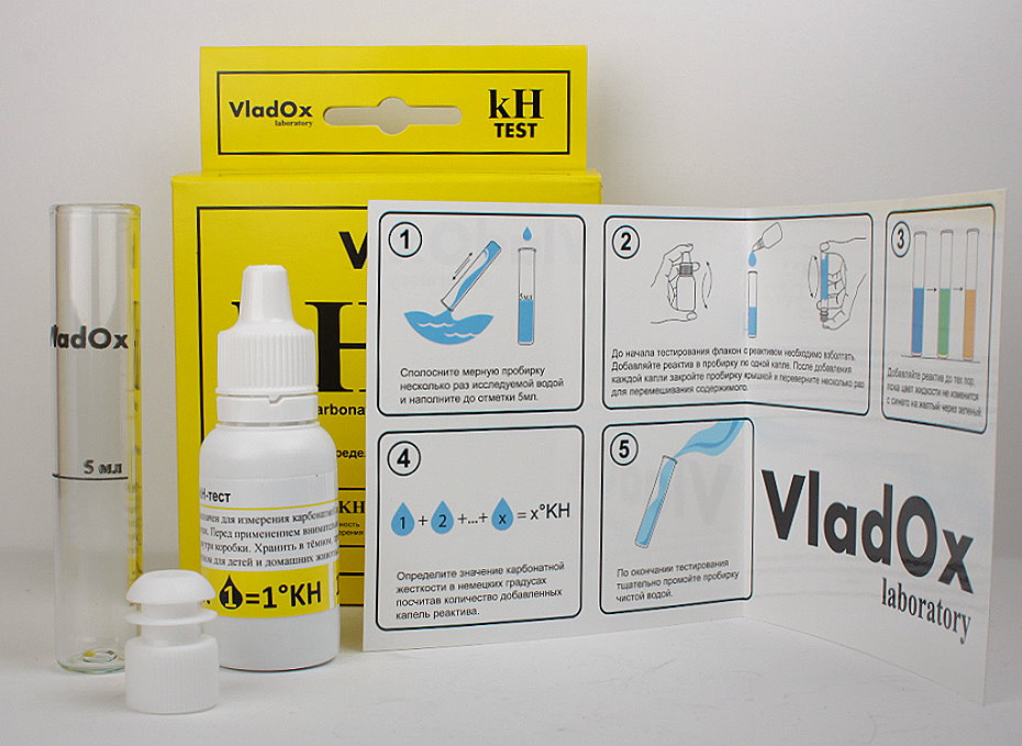 VladOx kH тест для измерения карбонатной жесткости