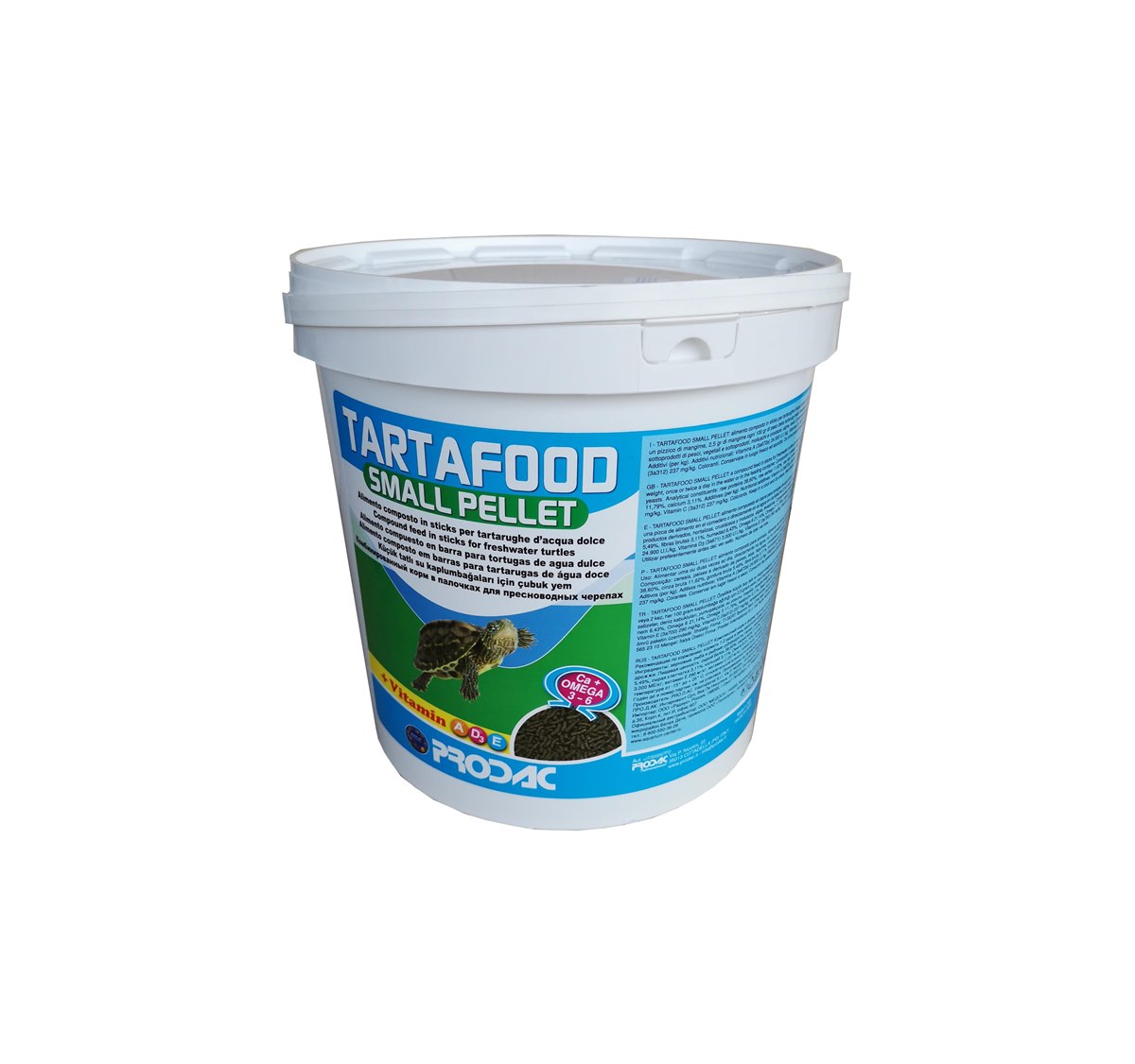 PRODAC корм TARTAFOOD SMALL PELLET в ведре