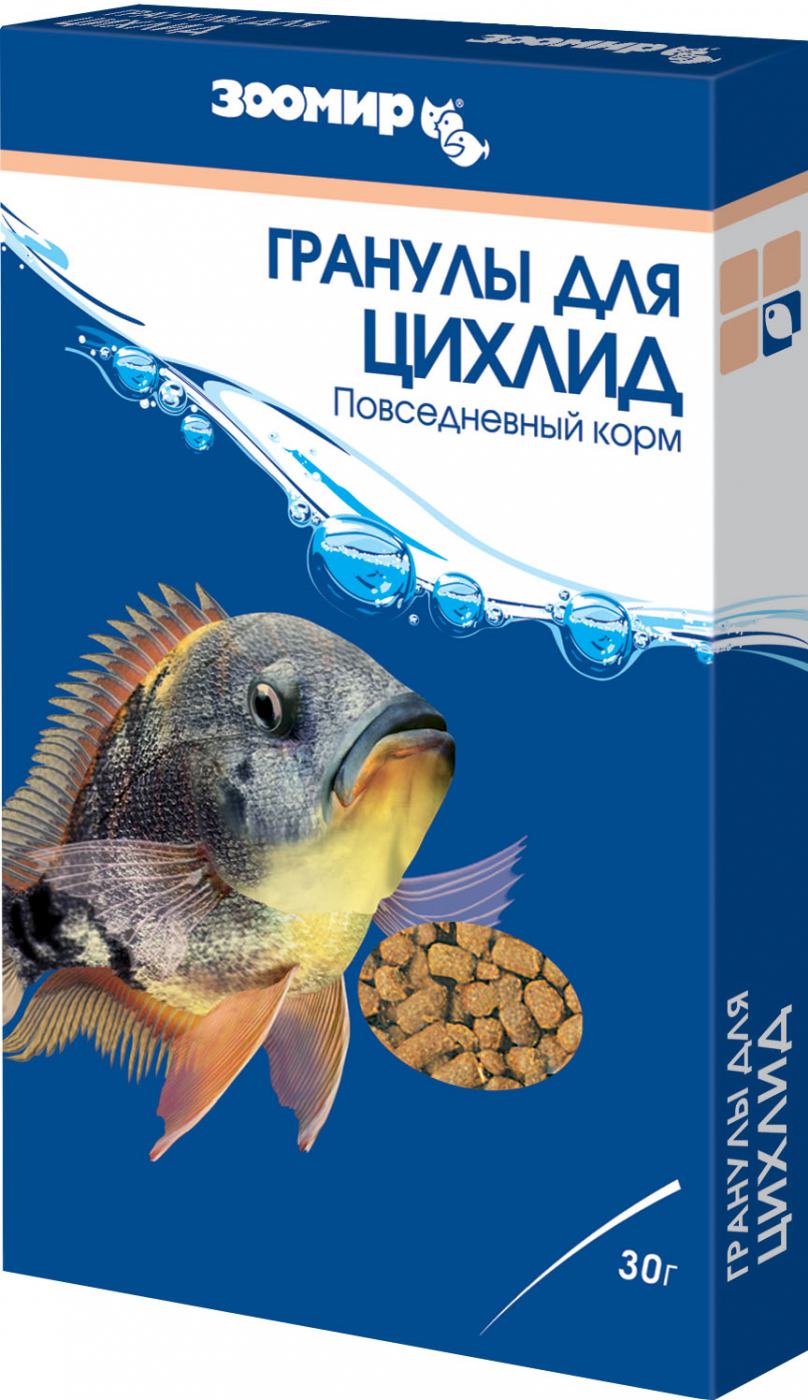ЗООМИР "Гранулы для цихлид"