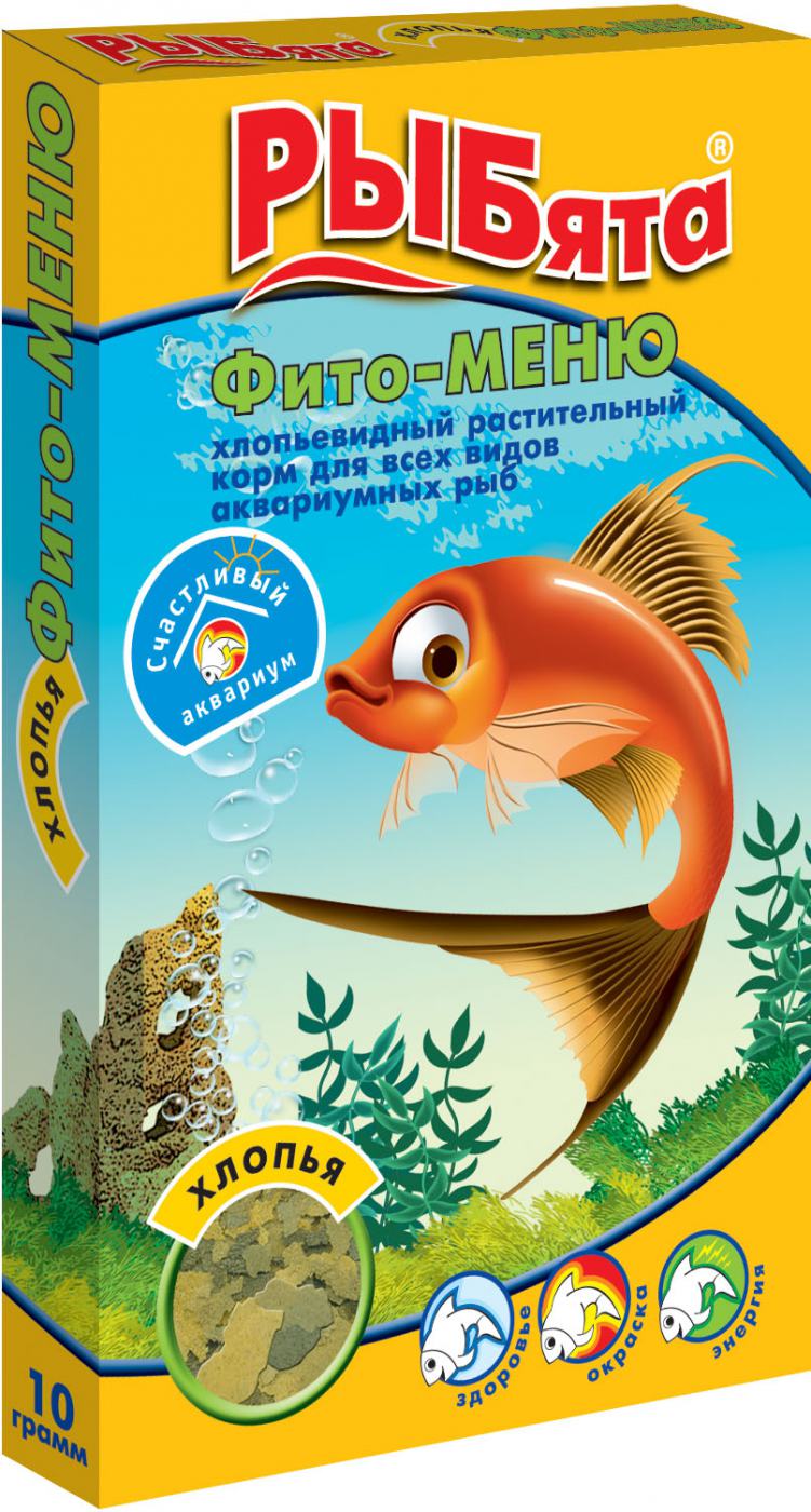 РЫБята "Фито-МЕНЮ  ХЛОПЬЯ"