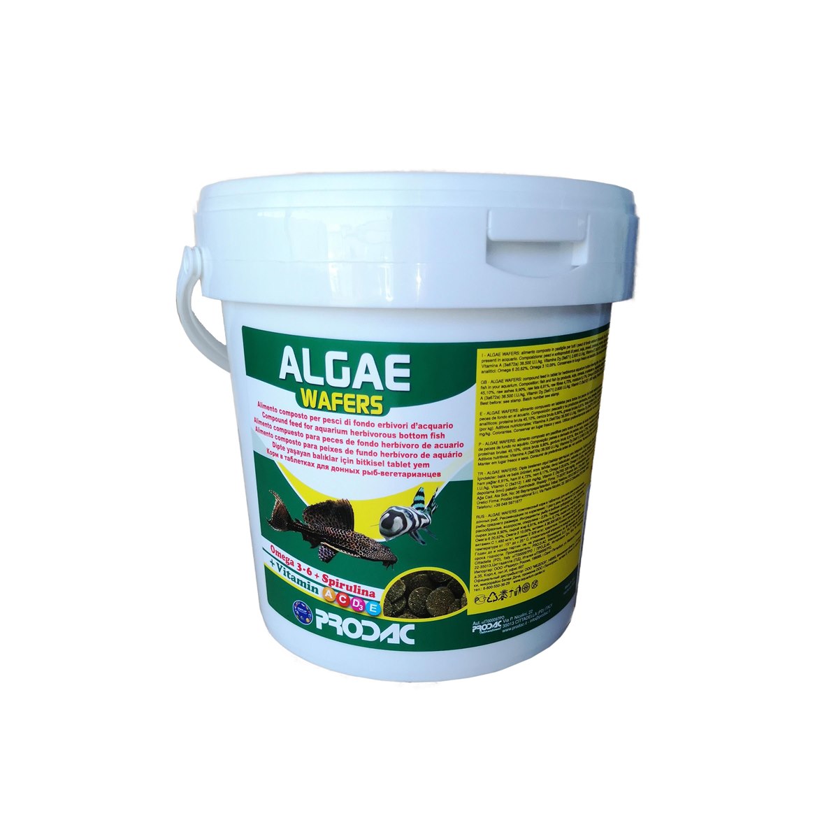PRODAC корм ALGAE WAFER в ведре
