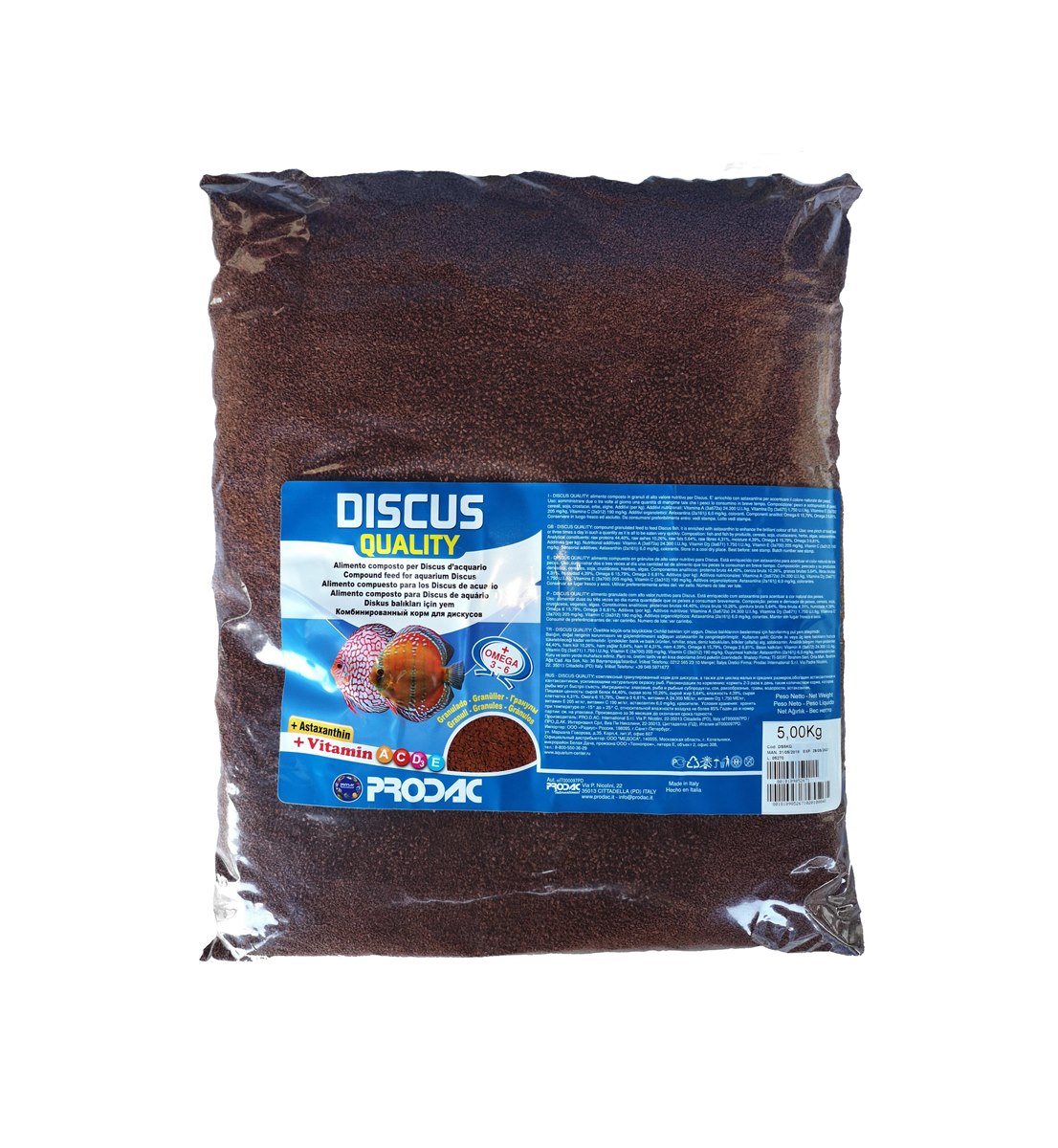 PRODAC корм DISCUS QUALITY мешок 5кг