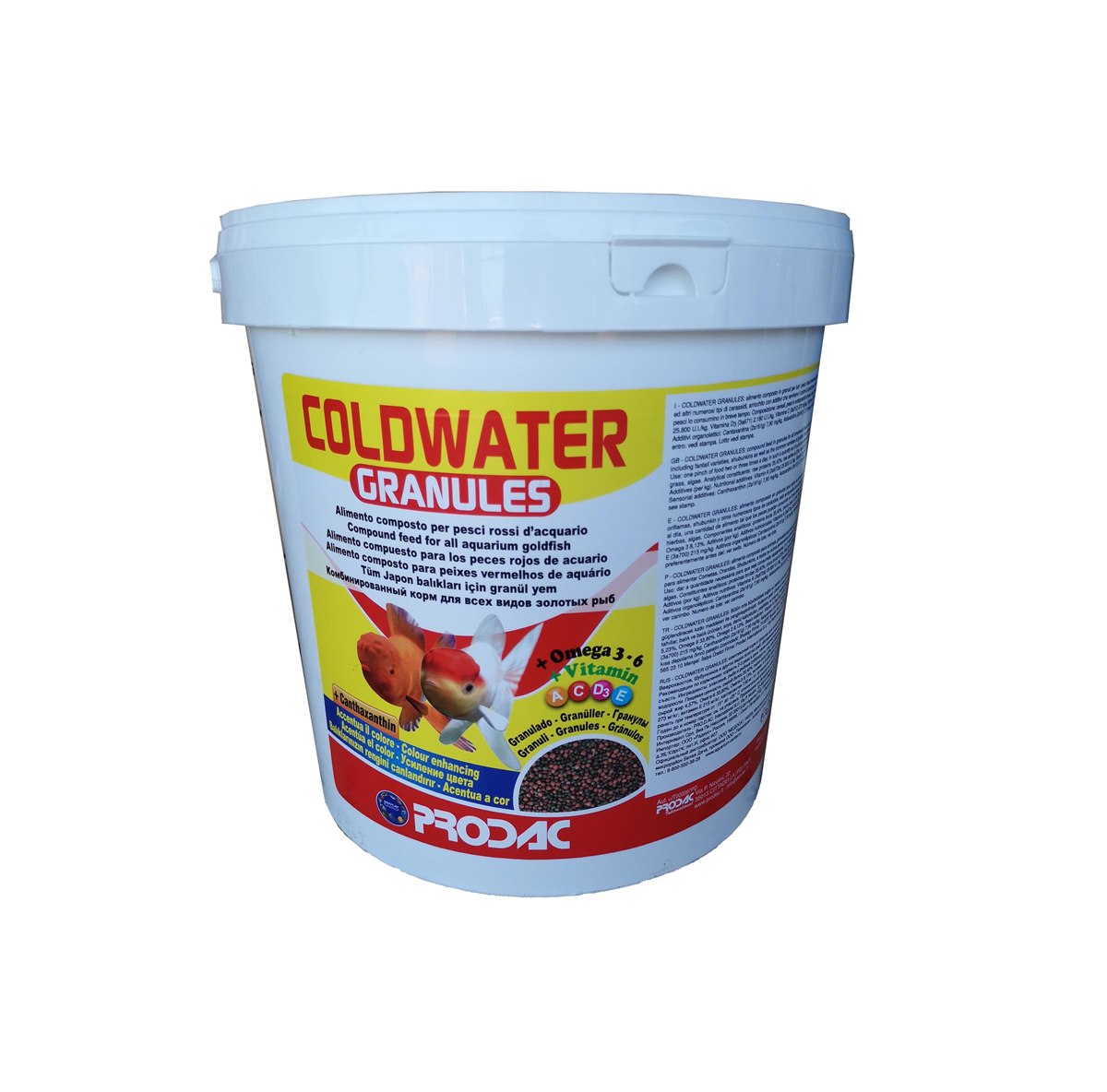 PRODAC корм COLDWATER GRANULES в ведре