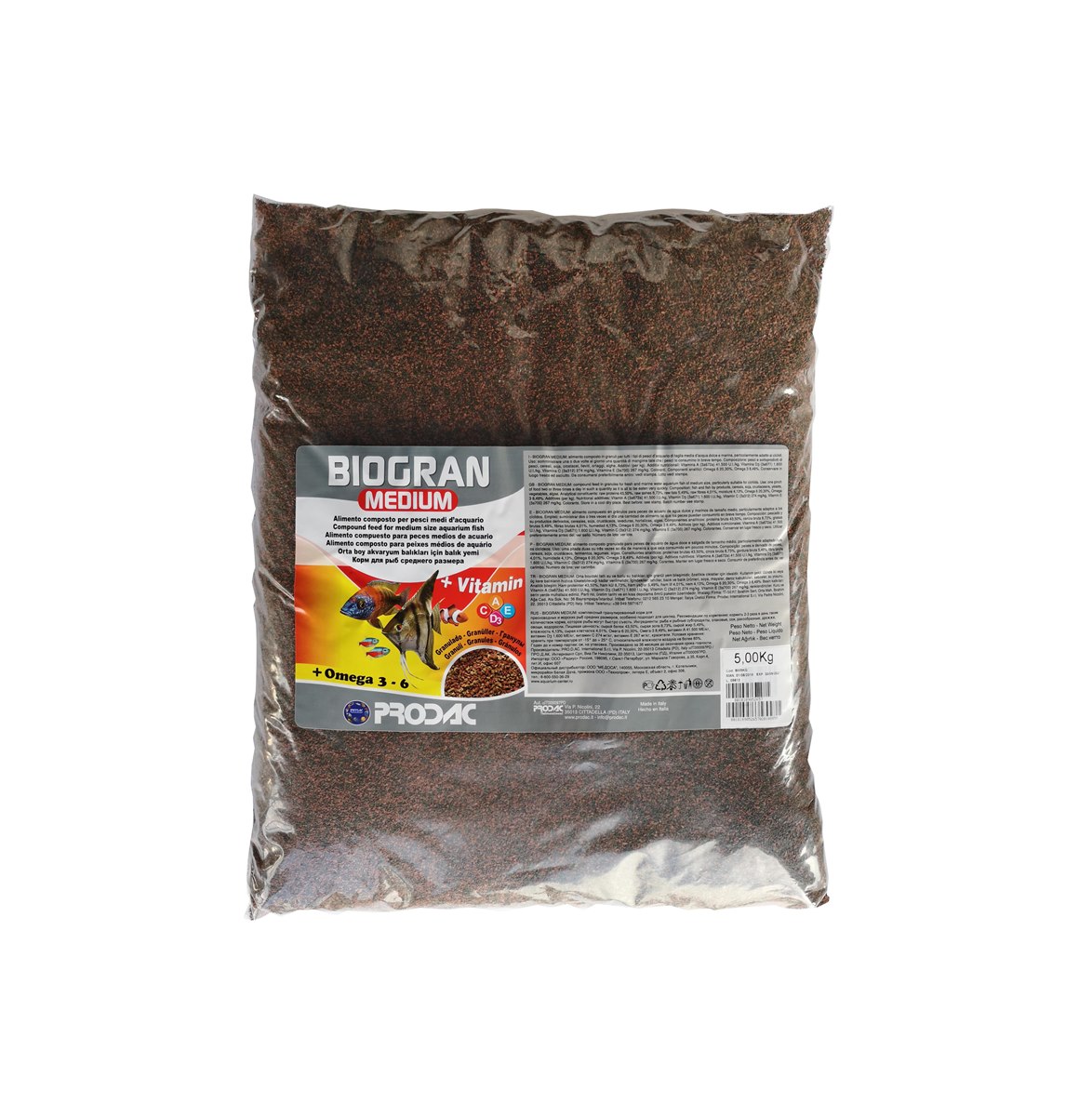 PRODAC корм BIOGRAN MEDIUM мешок 5кг