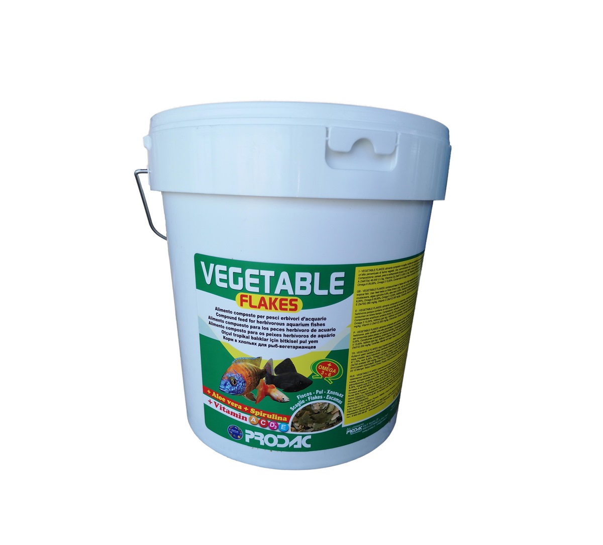 PRODAC корм VEGETABLE FLAKES в ведре