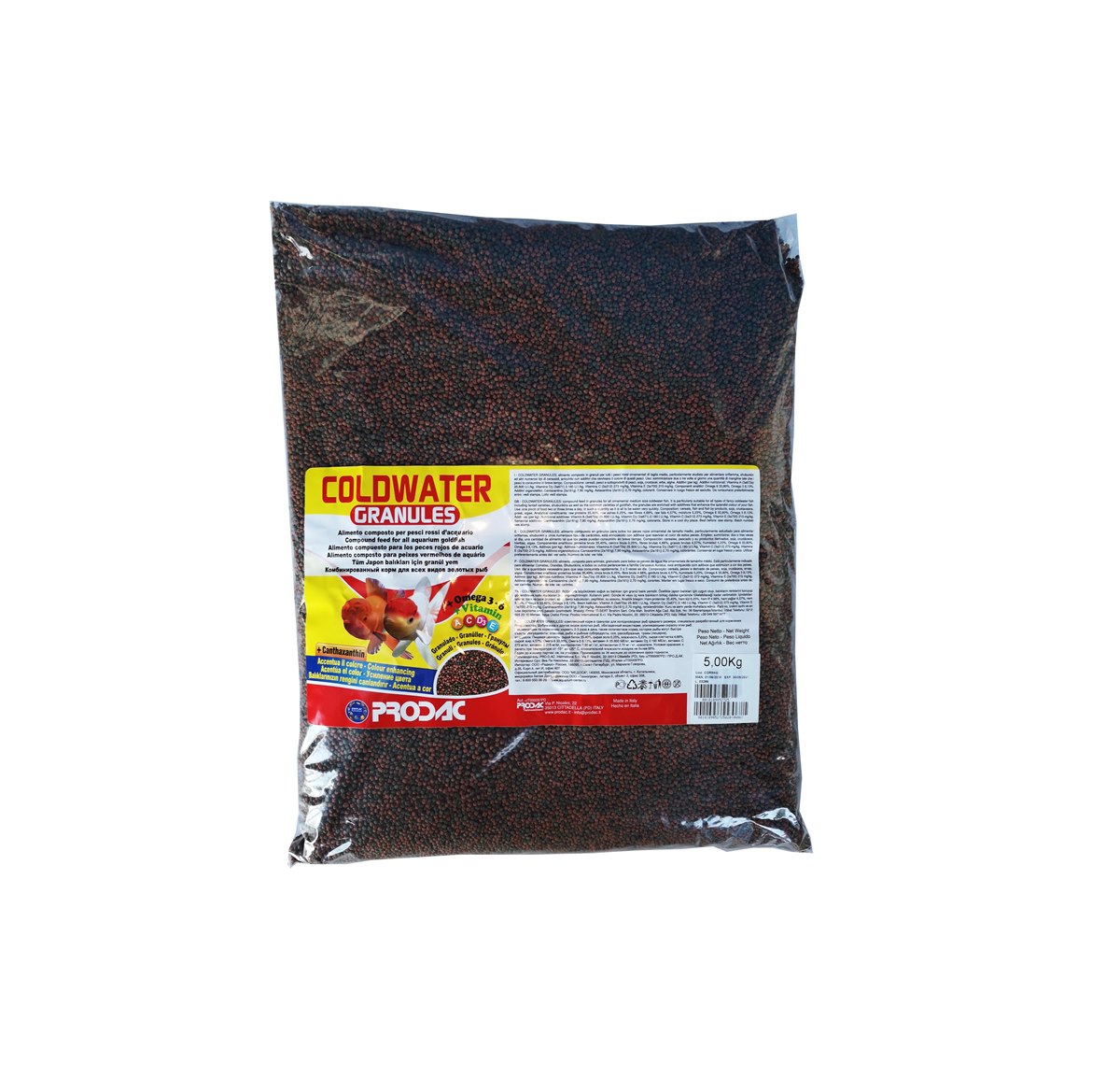 PRODAC корм COLDWATER GRANULES мешок 5кг