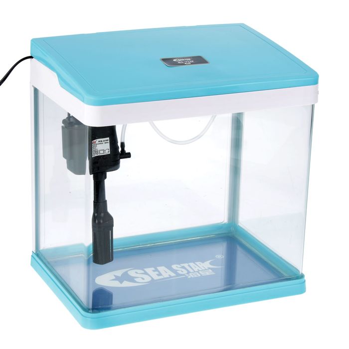 SEA STAR Аквариум HX-390F бело-голубой 42л SEA STAR Аквариум HX-390F бело-голубой 42л