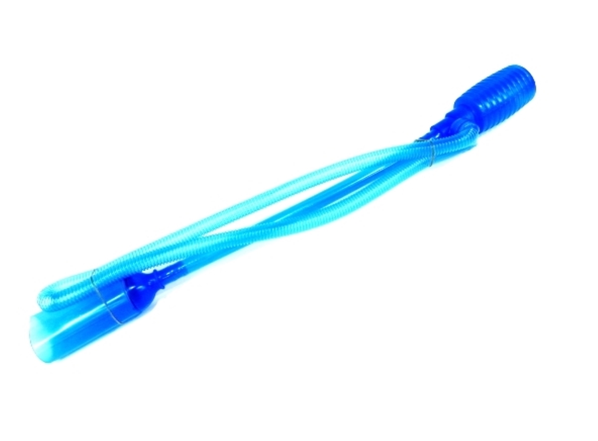 Сифон аквариумный синий с грушей Сифон аквариумный синий с грушей