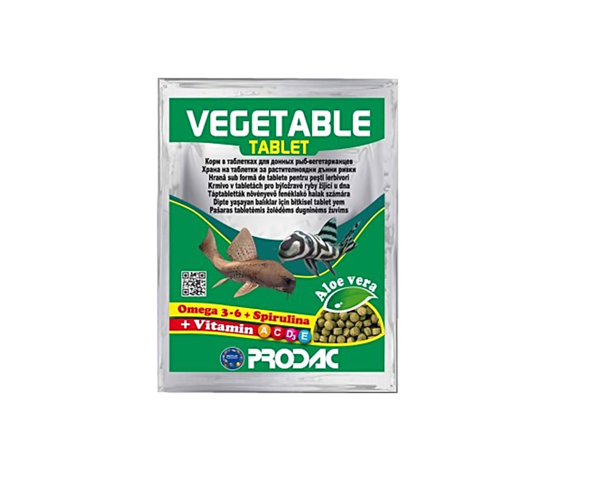 PRODAC корм VEGETABLE TABLET в пакетике 12гр PRODAC корм VEGETABLE TABLET в пакетике 12гр