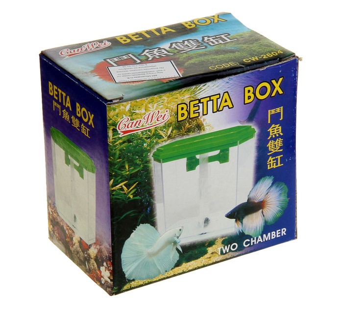 Аквабокс для петушков с перегородкой Аквабокс для петушков с перегородкой