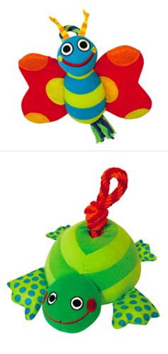 Игрушка для собак текстиль Бабочка и черепашка Игрушка для собак текстиль Бабочка и черепашка